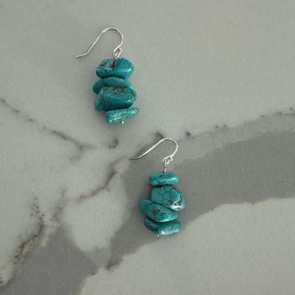 Tuckernuck Jewelry - NWOT Tuckernuck Desert Cowgirl Earrings, Howlite, Sterling Silver